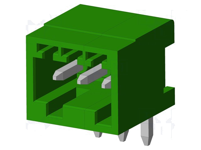 Connector: ontkoppelbare terminal strip; contact; mannelijk Connector: ontkoppelbare terminal strip; contact; mannelijk
